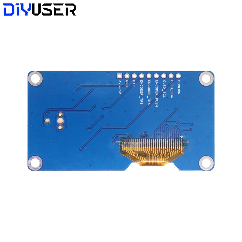 DIYUSER 1.3-inch OLED Display Module (White/Blue) EC11 Rotary Encoder Button  IIC Interface LCD Screen