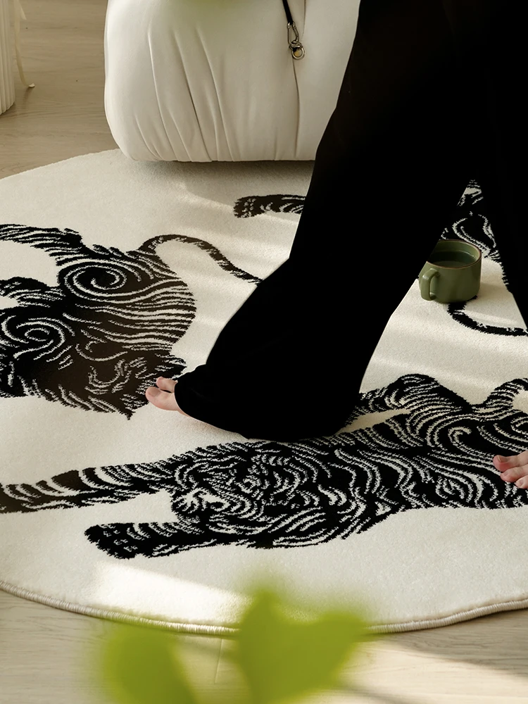 Minimalist Oriental Tiger Carpet Large Area Living Room Decorative Carpets Comfortable Soft Bedroom Rug Balcony Rugs Alfombra IG