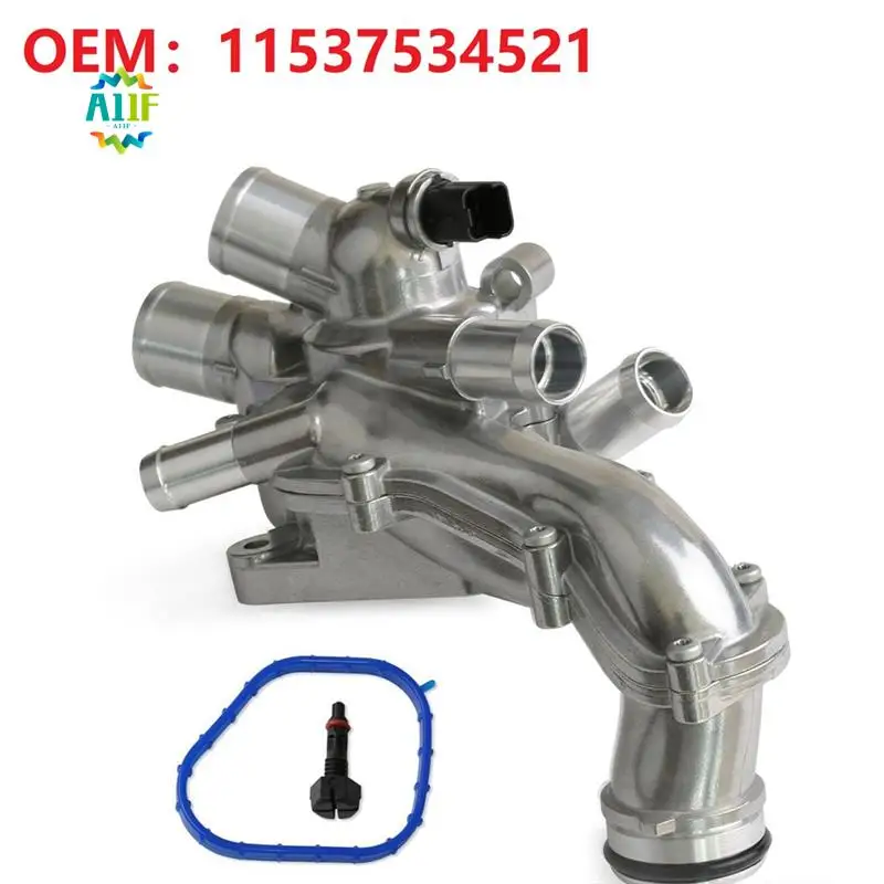 

A11F-New Upgrade Aluminum Thermostat Housing Assembly For Mini Cooper 1.6L 2007-2013
