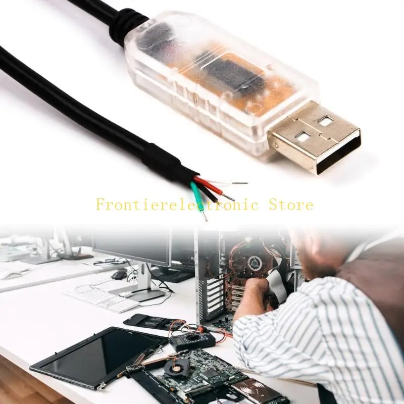 G8DB USB to RS485 Serial Programming Cable 4P  Chip Communication RS485 Adapter Converter Cable for PC Desktop
