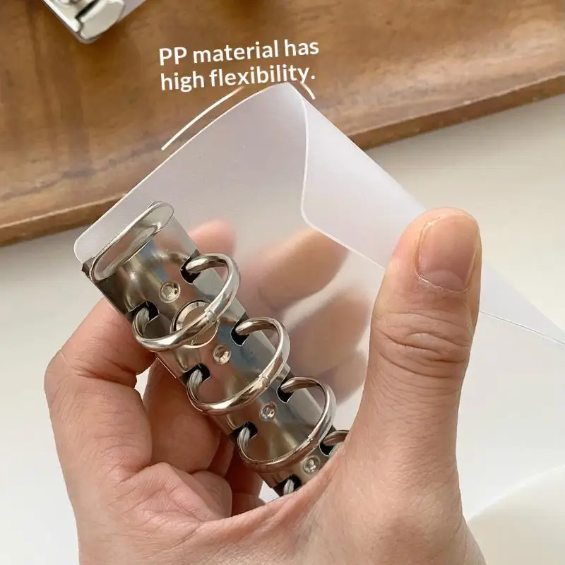 M5 Loose Leaf Binder Side Insert Board Pad Secondary Ring DIY Partition Clip Handmade Office Stationery Supplies