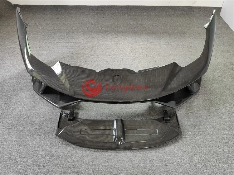 P style full carbon fibre front bumper body kit for Lamborghini Huracan facelift front bumper for LP580 LP610 car parts