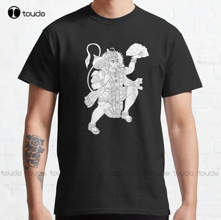 Lord Hanuman Coloring Classic T-Shirt Shirt For Men Fashion Creative Leisure Funny Harajuku T-Shirt Digital Printing Tee Shirt