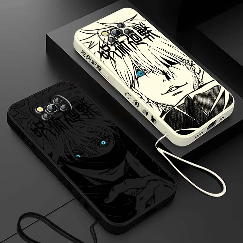 Jujutsu Kaisen Gojo Anime Phone Case for Xiaomi Poco X3-X8, F5-F8, M5-M7 Pro Max product photo