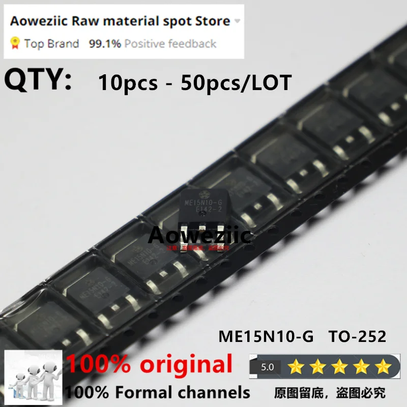 Aoweziic 2024+ 100% nowy importowany oryginalny ME15N10-G ME15N10 TO-252 LCD płyta zasilająca 15A 100V