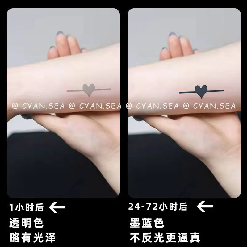 Cute Pattern Tattoos Waterproof Long-Lasting Fake Tattoo for Woman Couple Finger Arm Tattoo Temporary Tattoos Art Tattoo Sticker