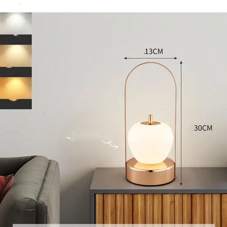 Nuovo LED ricaricabile luce notturna atmosfera campeggio esterno impermeabile luce di emergenza camera da letto comodino lampada da tavolo portatile