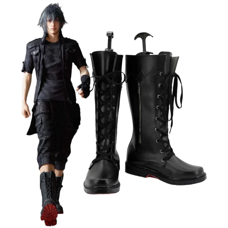 Game  cosplay shoes Final Fantasy Noctis Lucis Caelum Boots Props Halloween Party Role Play Custom Made Aksesori