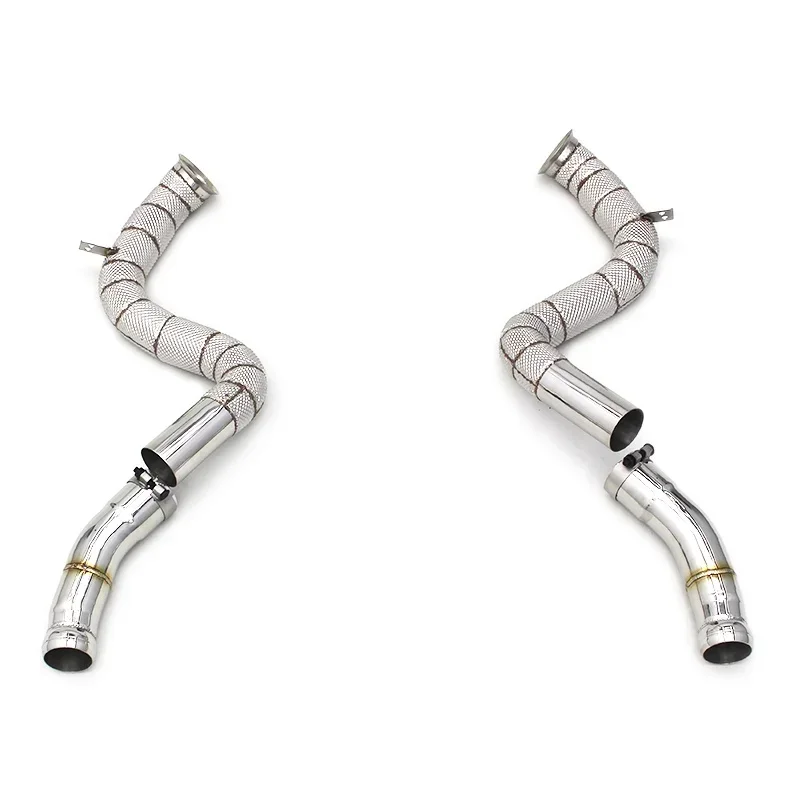 Секция Высокопроизводительные трубы Выхлопные трубы ответвление даунпайпа Выхлопная труба с E63 S W213 4.0TT Секция Высокопроизводительные трубы Выхлопные трубы ответвление даунпайпа Выхлопная труба с E63 S W213 4.0TT