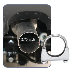 1pc U-shaped Clamp For Muffler Exhaust Pipe (2.125