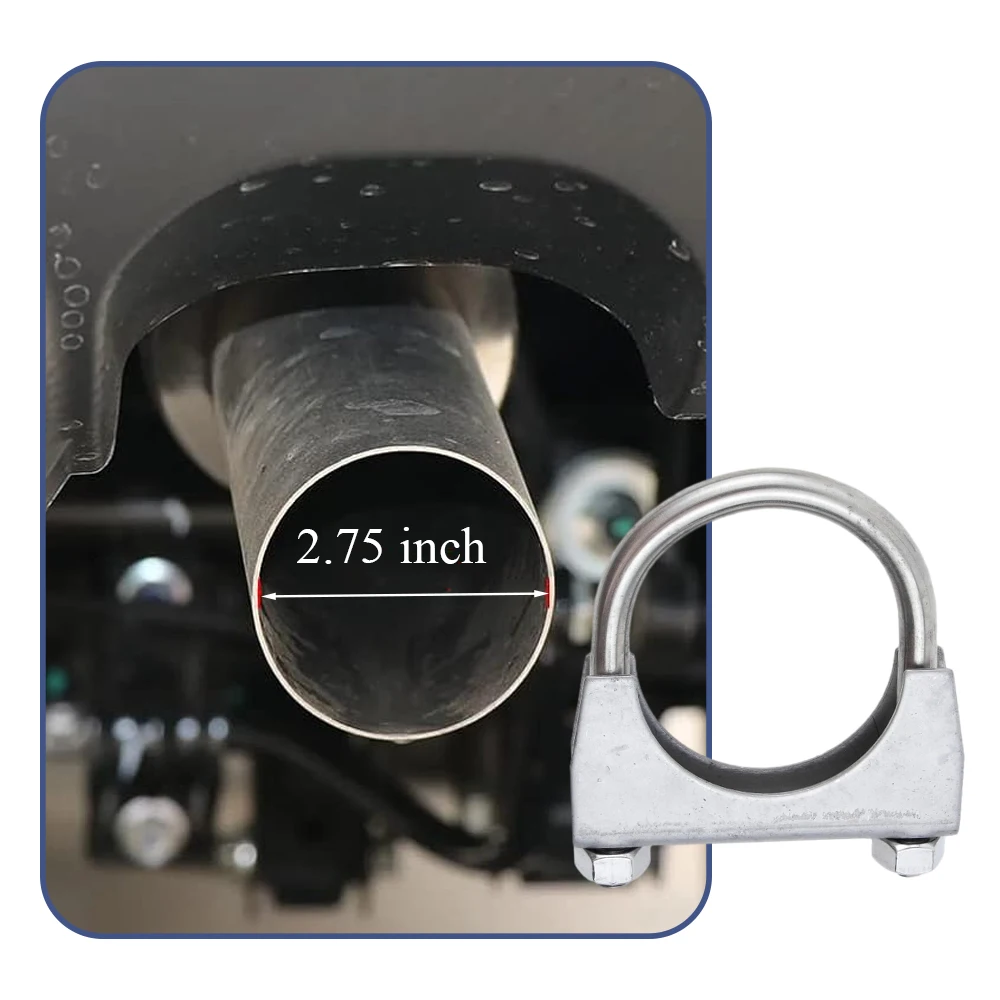 1pc U-shaped Clamp For Muffler Exhaust Pipe (2.125
