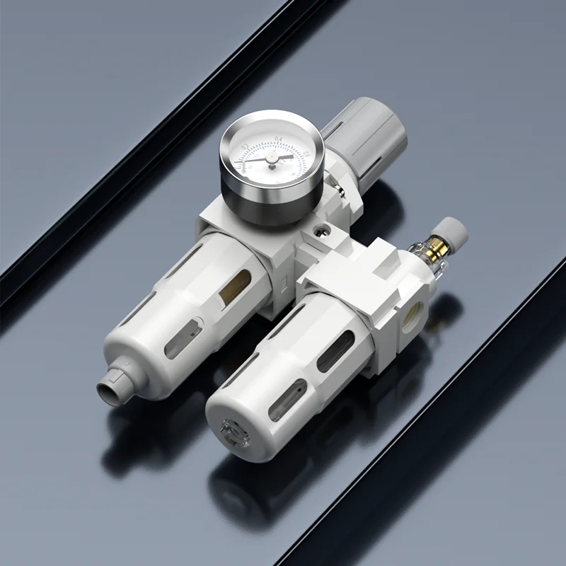 

Laize Pneumatic FRL Air Filter Regulator Lubricator SMC Type Compress Air Tool Accessory Auto Drain AC2010 AC3010 AC4010