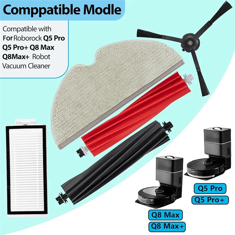 Kit de accesorios A88X para Roborock Q5 Pro / Q5 Pro+ / Q8 Max / Q8 Max+ piezas de aspiradoras