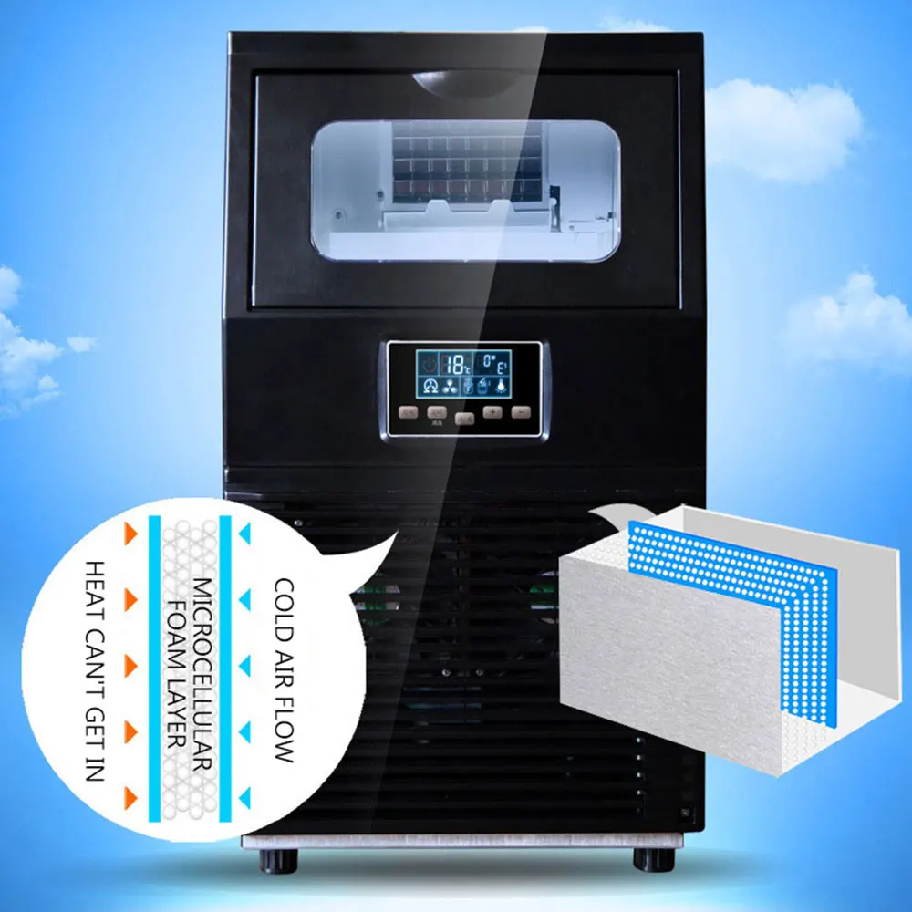 Cube Ice Machine Automatic Ice Maker Machine Water Inlet Ice Maker Desktop Commercial Mini Ice Maker Machine