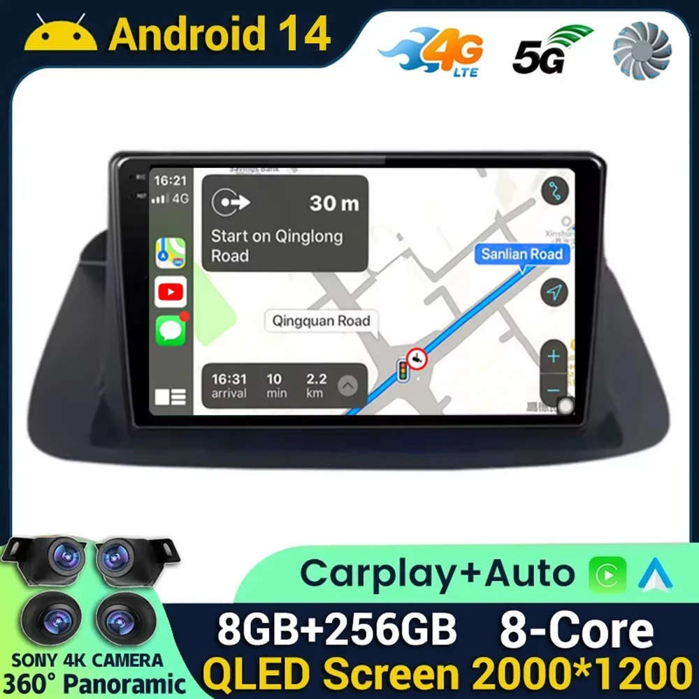 

Android 14 Carplay Auto For Honda accord 8 2008 2009 2010 2011 2012 2013 Car Raido Multimedia Player Navi Head Unit GPS DSP QLED