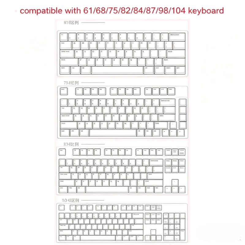 PBT Keycaps 130 Keys Mao Profile Custom Dye-Sublimation Cute Cat-shaped Keycaps For Cherry MX Swithes Mechanical Gaming Keyboard