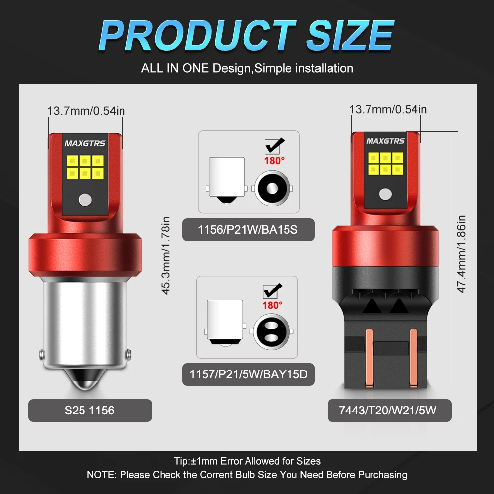 2x7443 T20 W21/5W biały rewers Stop 2835 21SMD LED Auto Turn Signal żarówka hamulca lampy 12V DC Parking Leds tylne światła