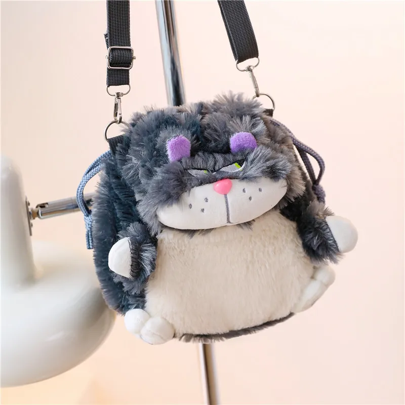 Borsa per bambole gatto lucifero Kawaii Disney cenerentola Cute Girls borsa a tracolla monospalla custodia cosmetica borsa portatile per cartoni