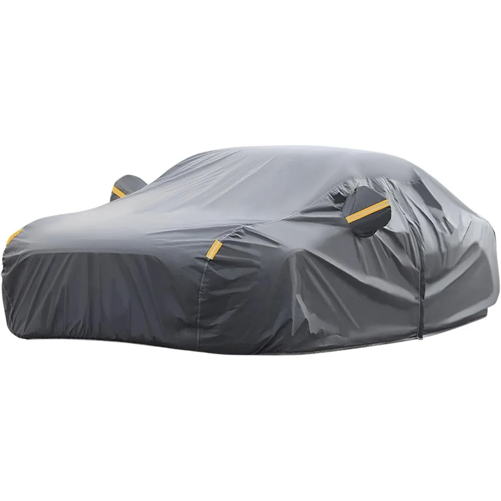 

7-Layer Waterproof Full Coverage Car Cover, Fits 2010-2023 Chevy Camaro LT, LS, SS Models Protection Strap-On High-Density