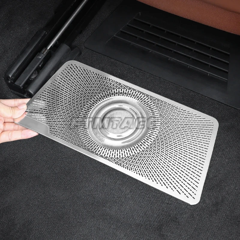 For Mercedes Benz S Class W223 2021+ Stainless Steel Seat Under Seat AC Heat Floor Air Conditioner Duct Vent Outlet Grille Cover