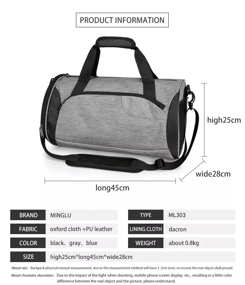 Bolso de mano Oxford plegable impermeable para hombre, bolsa de gran capacidad para almacenamiento de equipaje, viaje, gimnasio, negocios, Logo Cus