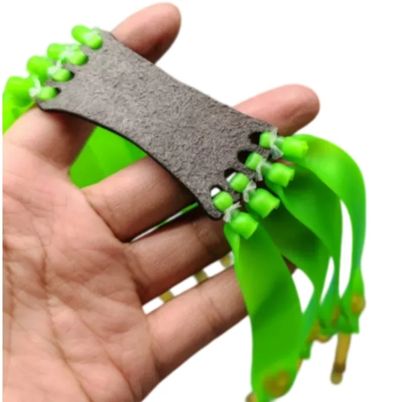 8-Strand 1.2mm Thick Slingshot Latex Bands High Tensile Elastic 65-70cm Stretch Length Catapult Replacement Bands for Outdoor