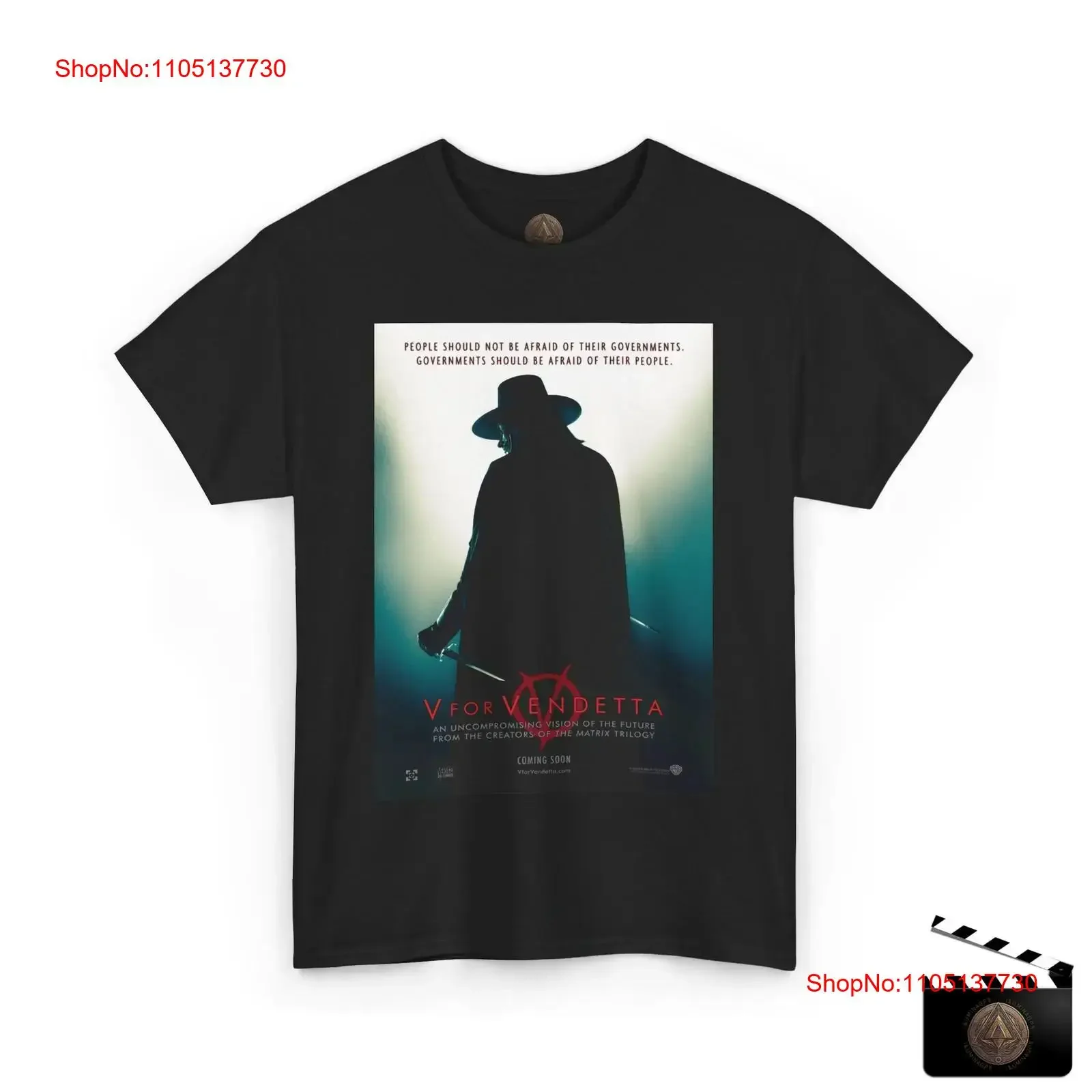 

V значит Вендетта Ретро постер фильма футболка винтажная стираная уличная одежда модный топ для повседневной носки графический homme мягкий растянутый