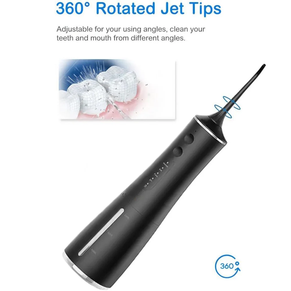 

Зубная нить для чистки зубов, портативная емкость для воды 300 мл, перезаряжаемая дорожная Водонепроницаемая чистка зубов