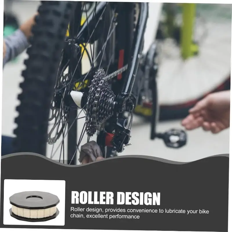 Portable Bicycle Chain Oiler Roller Lubricant Lube Disc Bicycle Chain Lubricator Bike Repair Tools Cycling Riding Gear Parts