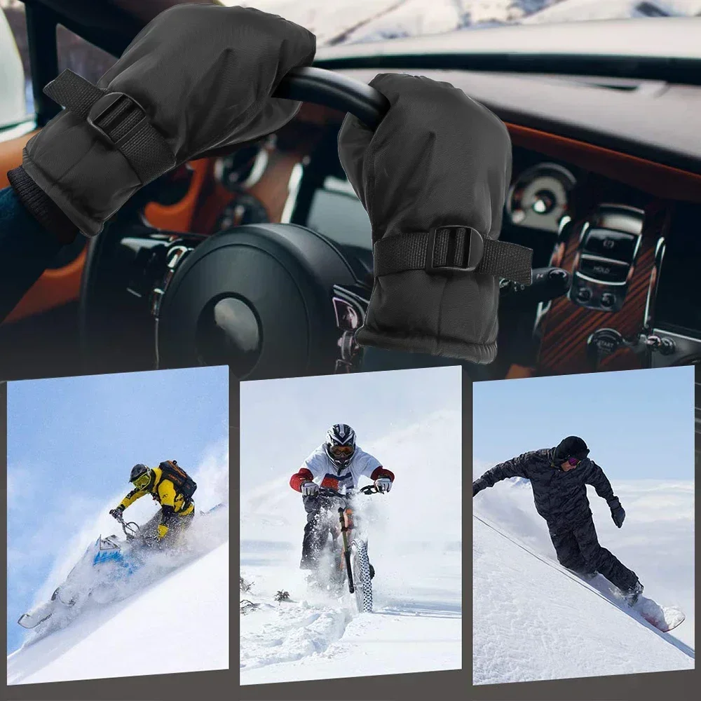 2024 New Winter Skiing Gloves Waterproof Snowboarding Touch Screen Thermal Thick Snow Gloves Men Women Snowmobile Warm Mittens