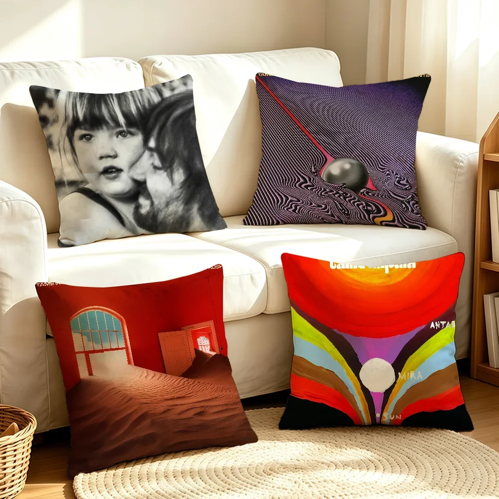 Band T-Tame I-Impala-S cushion cover Soft Smooth Pillow Case Hidden Zipper Washable Decorative Couch Office Gift