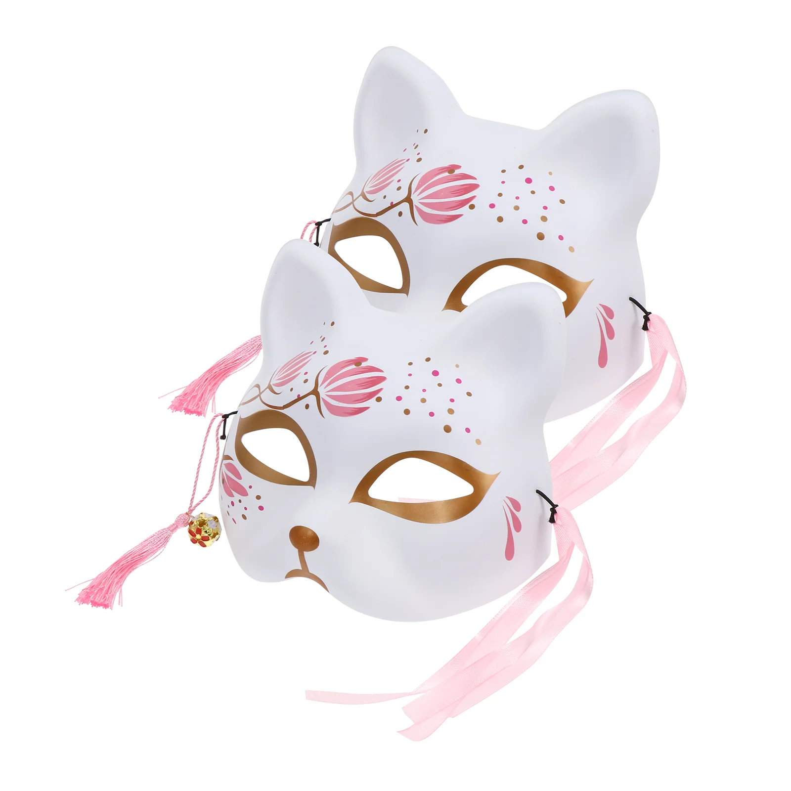 

2pcs Costume Party Mask Plastic Halloween Masquerade Costume Party Accessories Fancy Dress Props Toy