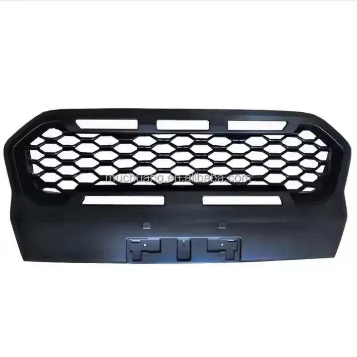 

2018-2020 For Ford Ranger 4x4 Pickup Offroad Front Grille Black Mesh ABS Plastic New Modified Style Positioned Front Car Grills