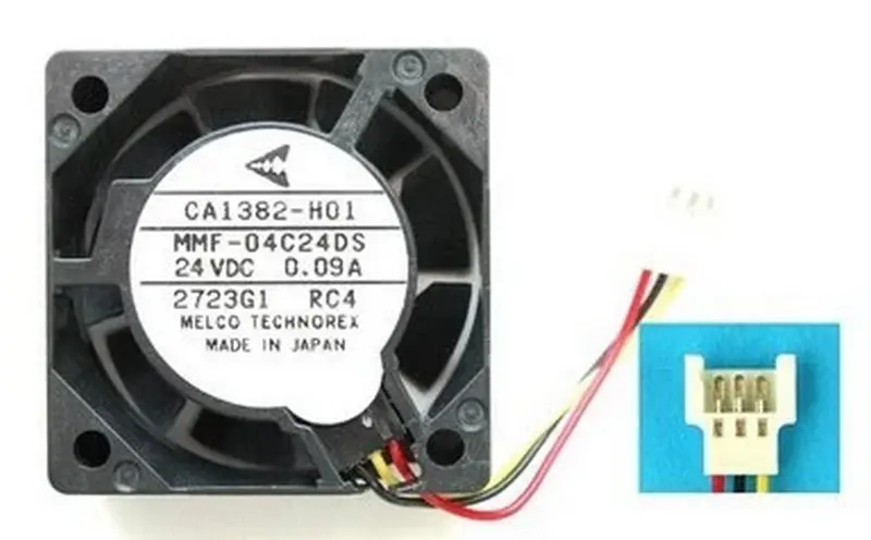 

Новый охлаждающий вентилятор для инвертора CA1382-H01 MMF-04C24DS RC4 24 В 0,09 А 40*40*15 мм