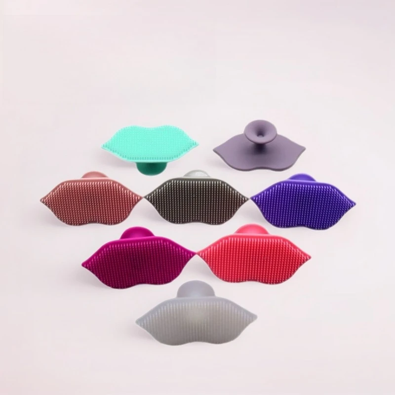 Silicone Lip Exfoliating Facial Cleansing Brush Face Scrub Nose Bendable Soft Lip Scrubbers Lip Cleaning Scrub Brush Tool