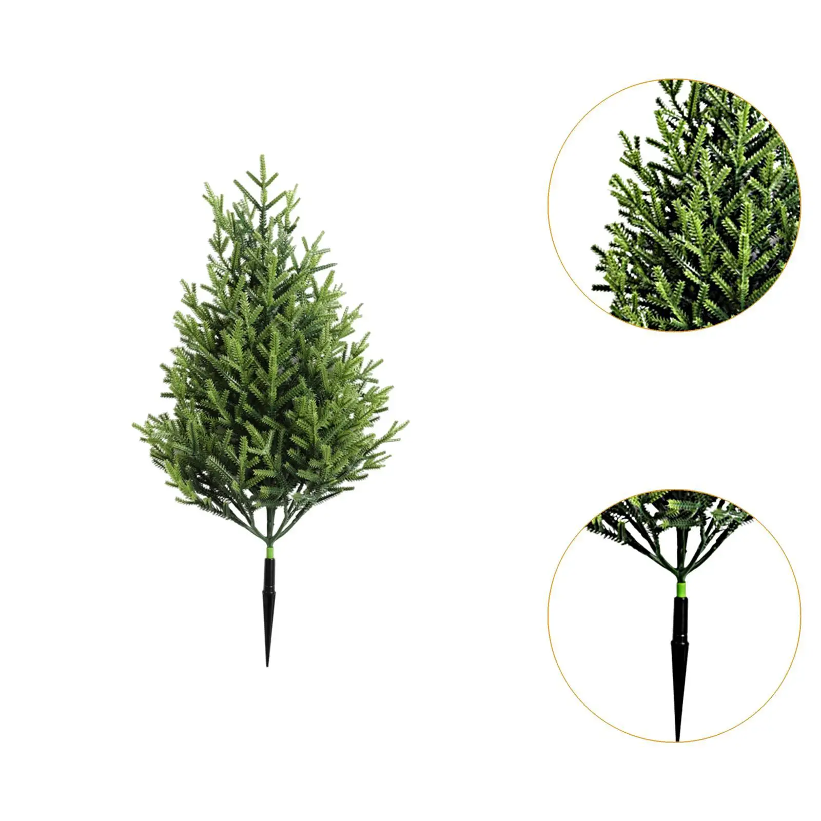 

1setArtificial Tree with Ground Stake Realistic Bushes Plants Artificial Greenery Shrubs for Outdoor Yard Front Porch Decoration