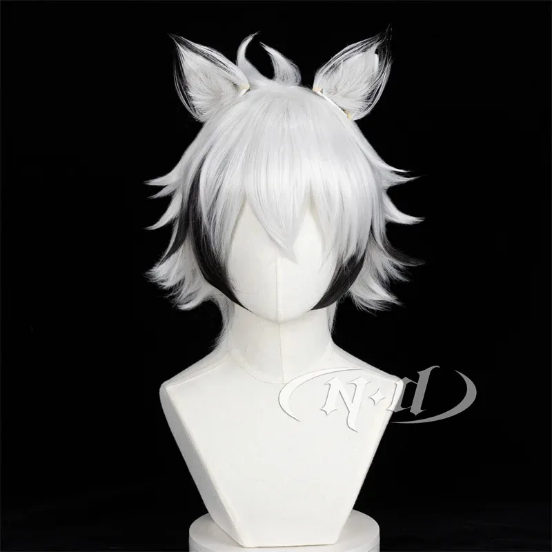 DY2025ND Von Lycaon Cosplay Wigs Game Zenless Zone Zero ZZZ Cosplay Hair Wigs for Comic Con Coser Halloween Party Synthetic Kane