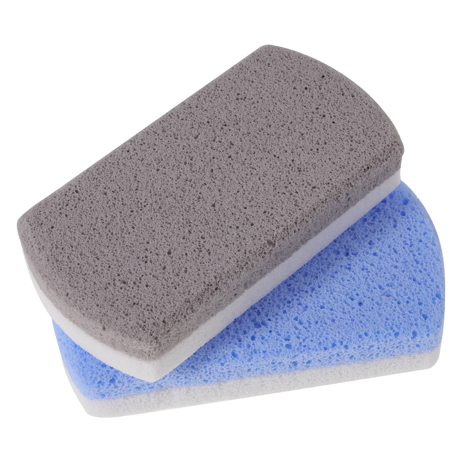 2 قطعة ملف القدم مزدوج اللون الخشنة المتوسطة حصى مزيل الجلد الميت الكالس عرموش باديكير أداة للمنزل صالون العناية بالقدم مسمار الفن