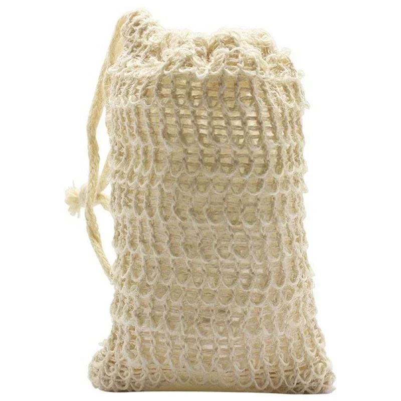 30 Pack Natural Sisal Soap Bag Exfoliating Soap Saver Pouch Holder