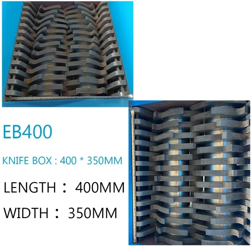 เครื่องทำลายอุตสาหกรรมขนาดใหญ่เศษไม้พลาสติกเครื่องหั่นฝอยแบบถอดออกได้ถังน้ำมันเครื่องบดของเสีย