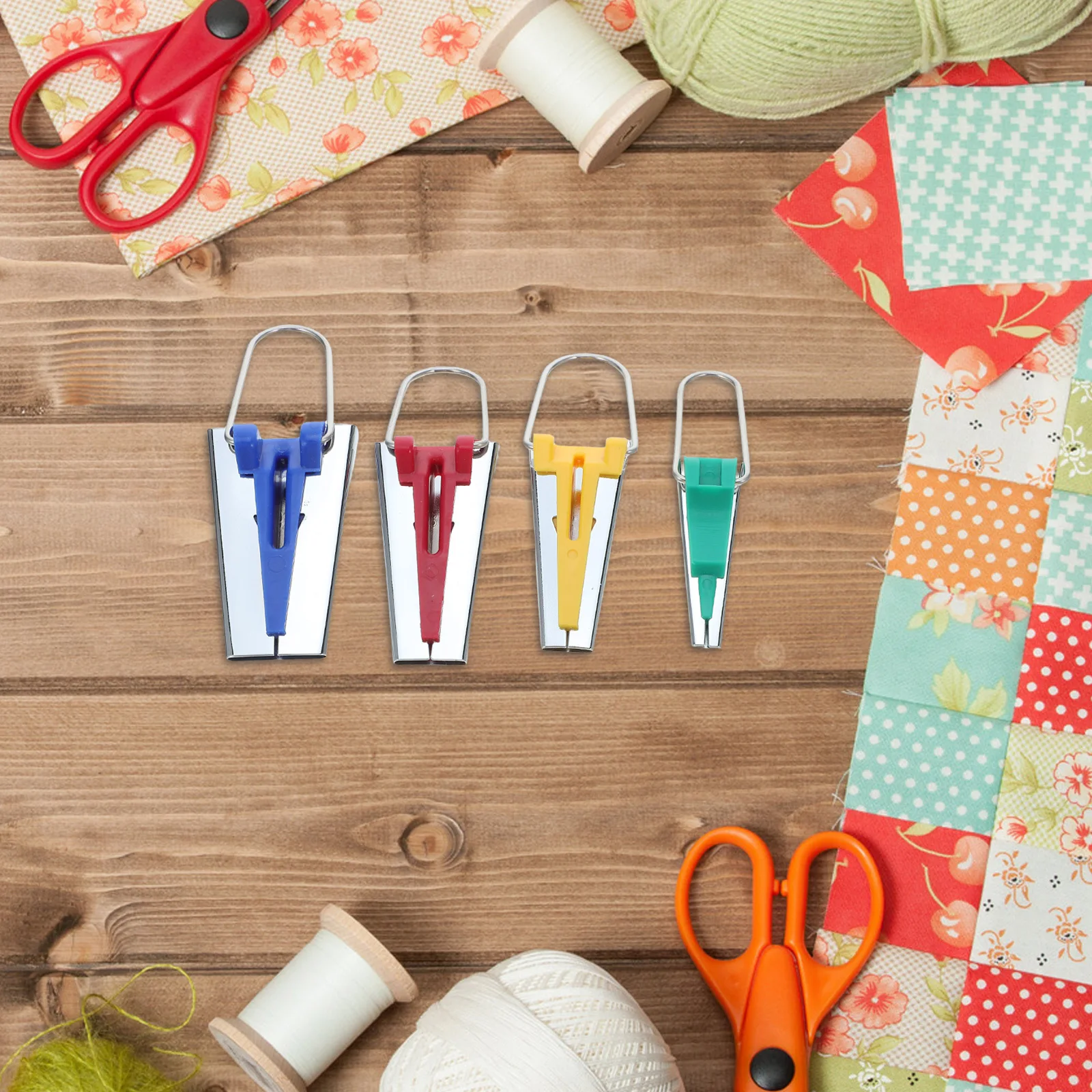 

1Set Bias Tape Maker Kit 6mm 12mm 18mm 25mm Fabric Binding Tool Awl Sewing Quilting Craft Binding Trim Tool Sewing Edge Roller