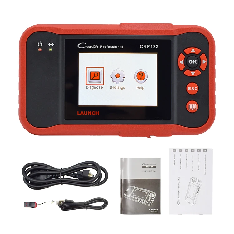 LAUNCH X431 CRP123 OBD2 Scanner Engine ABS SRS Transmission Car Diagnostic Tool automotive Scan Tools Code Reader Free Update