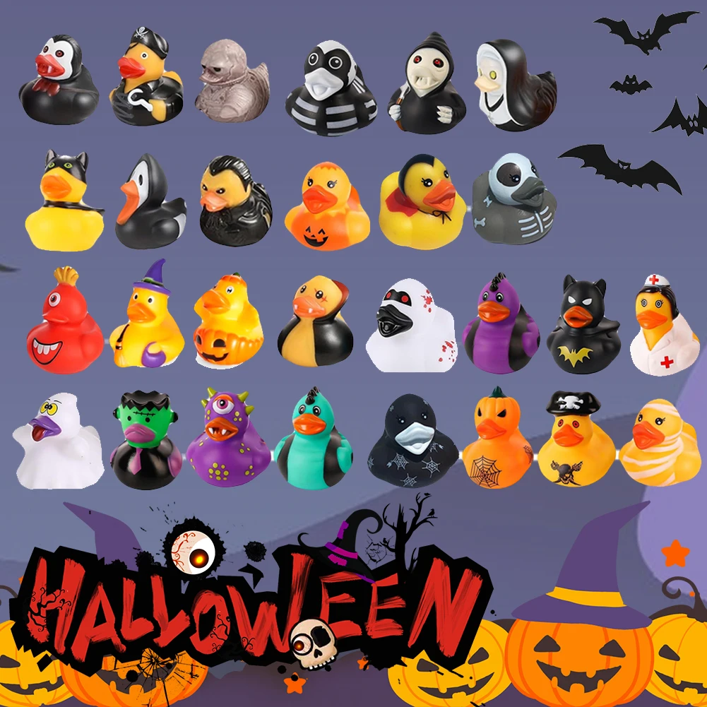 12 Pcs Halloween Rubber Ducks Halloween Ducks Jeep Ducks for Halloween Party Favors Decorations