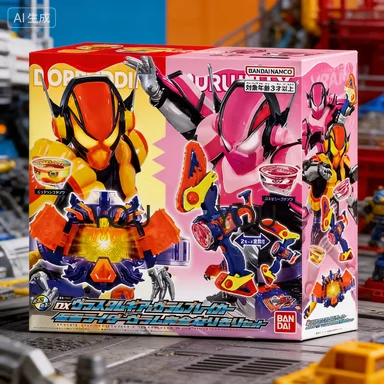 

Bandai Original Kamen Rider Gavv Vram DX Belt Three-Ride Driver Jellyfish Go Pudding Gochizo Anime Action Figures Toys Gift