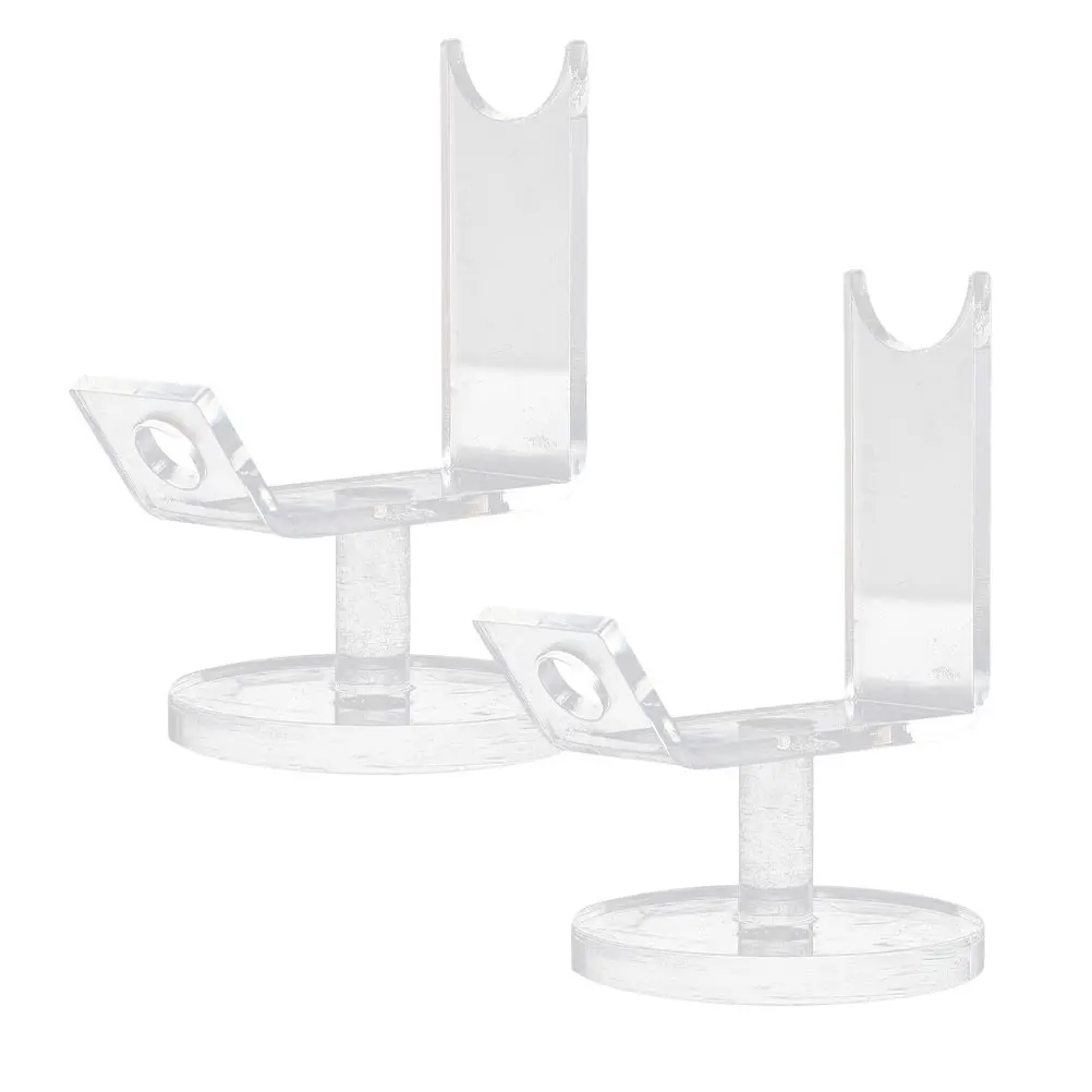

2 шт. стильная акриловая подставка для держателя тату-машины, многофункциональная стойка для хранения, прозрачный настольный органайзер для домашнего магазина