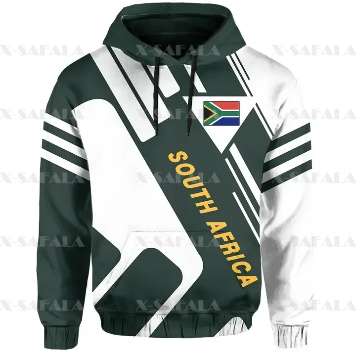 South Africa With Coat Of Arms Country 3D Print Zipper Hoodie Man Female Pullover Sweatshirt Hooded Jersey Tracksuits Casual-3