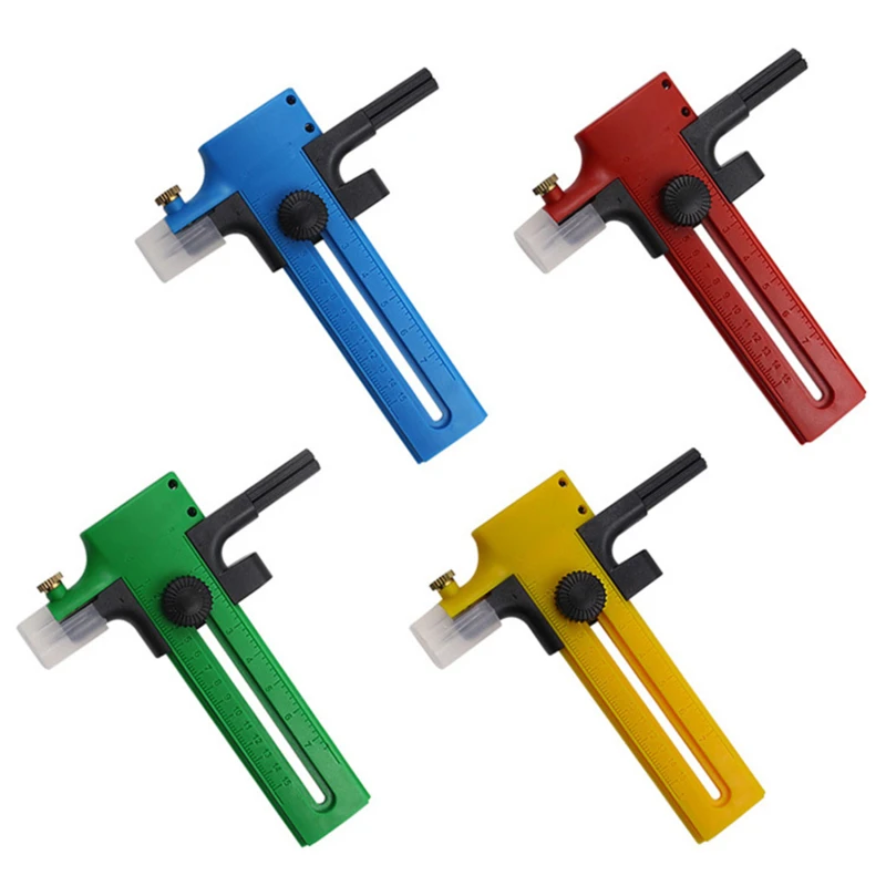 Adjustable Circle Cutter Tool, Precision Circular Cutting Tool for Paper Fabric Craft Badge Making Scrapbook DIY, PP, 1-5 Pcs