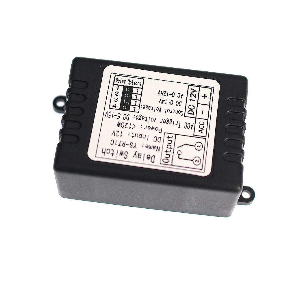 12V time delay relay Module, turn-on delay switch module, car modification, single-chip control time period optional