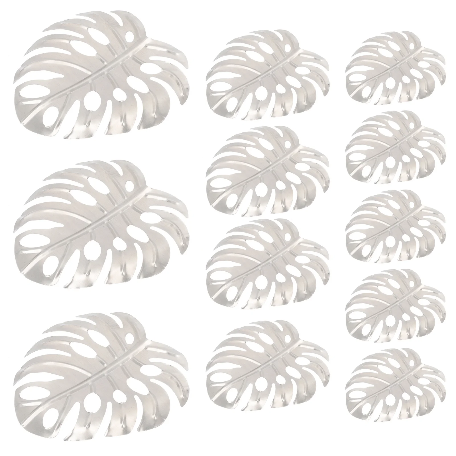 

19Pcs Artificial Metal Turtle Leaf Decor Faux Tropical Leaves Perfect Wedding Party Garden Wall Metal Leaf Outdoor Decoration