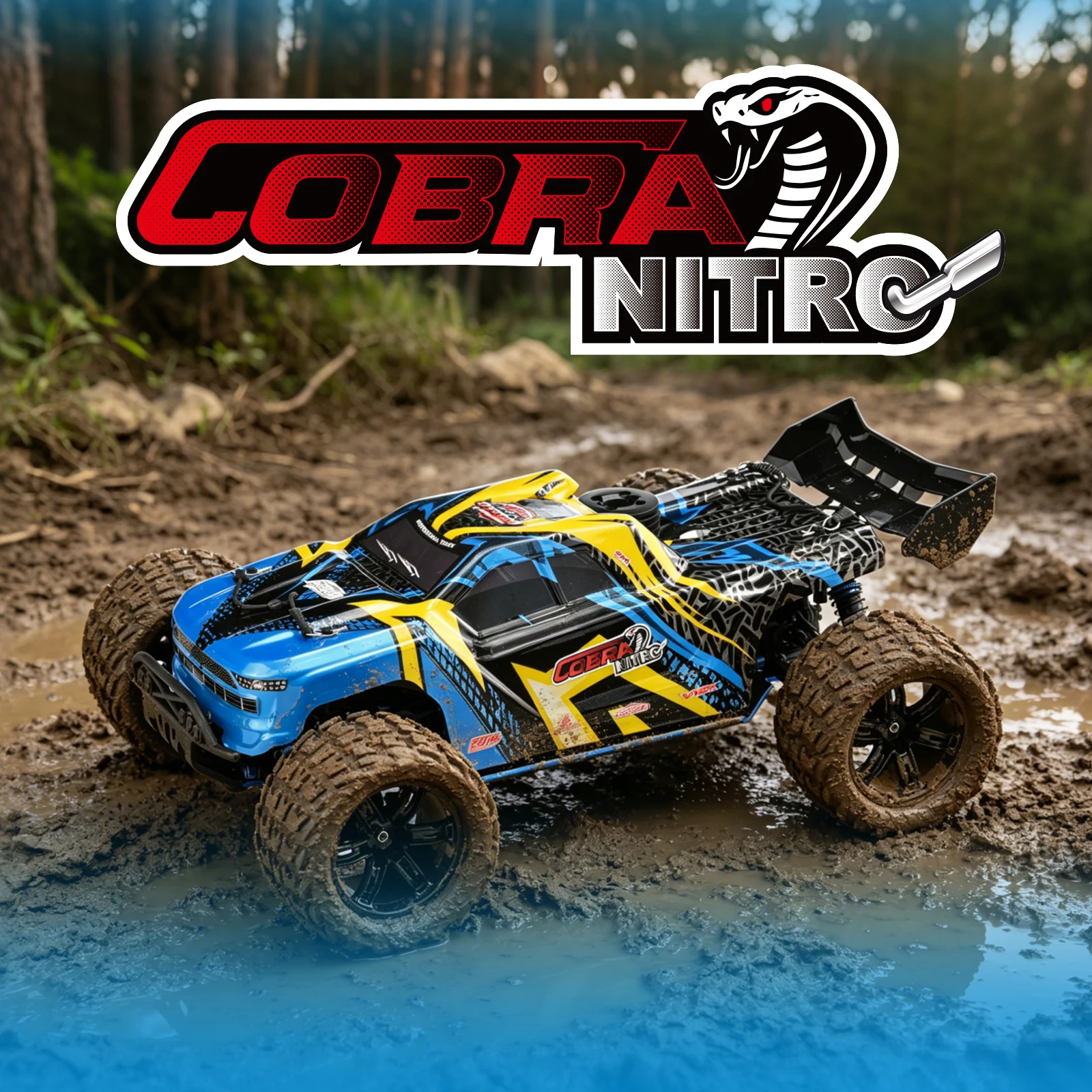 VRX Racing COBRA 1/9 Scale 4WD Off-road Nitro RC Truggy w/.21 Engine High Speed Car #RH821